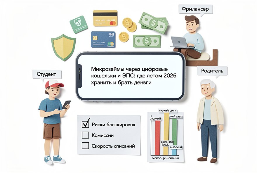 Микрозаймы через цифровые кошельки и ЭПС: где летом 2026 безопаснее хранить и брать деньги