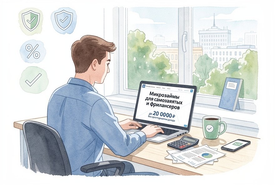 Микрозаймы для самозанятых и фрилансеров: какие МФО дают до 200 000 ₽ без подтверждения дохода летом 2026
