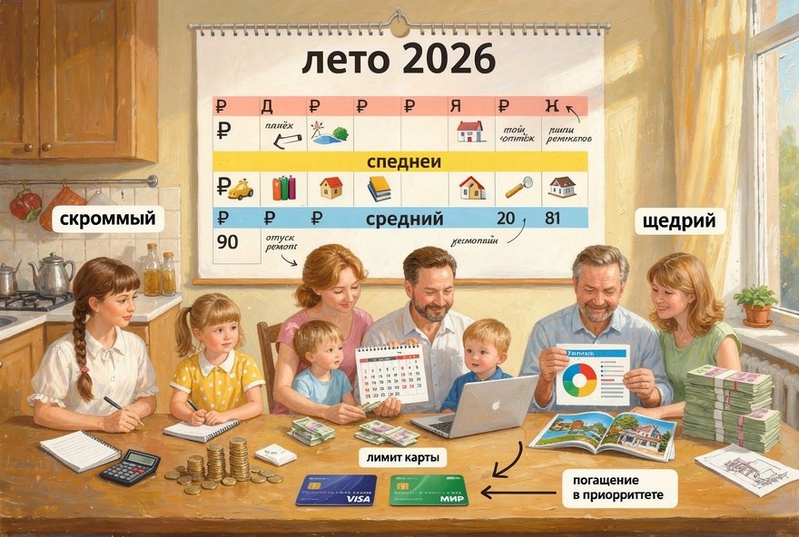 Как пережить «горячее» лето 2026: 90‑дневный план платежей при отпуске, школьных сборах и ремонте