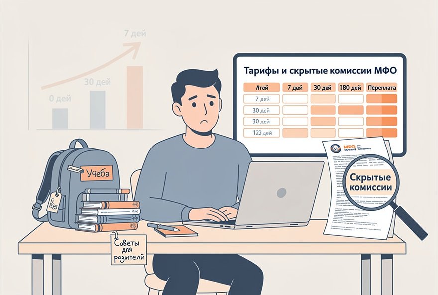 Тарифы и скрытые комиссии МФО перед началом учебного года: сравнение 12 предложений и реальные расчёты переплаты