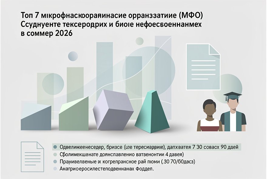 Топ‑7 МФО для студентов и молодых специалистов летом 2026: реальные переплаты и требования